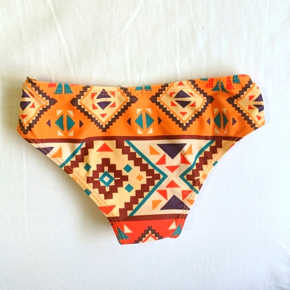 aztec print bikini 2 piece swimsuit 2T toddler girls - Picture 6 of 7